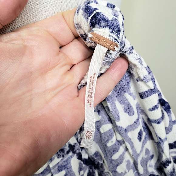 FREE PEOPLE NWOT Beach Day Swing Dress Blue XS - Picture 11 of 12